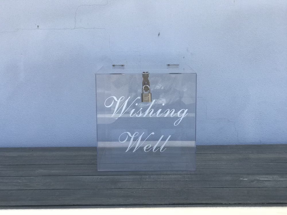 Acrylic wishing well